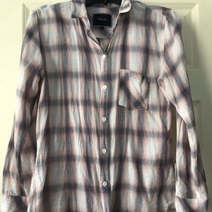 RAILS PLAID BUTTON DOWN MEDIUM ANTHROPOLOGIE